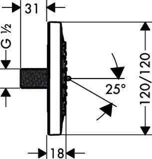 Душевая форсунка Hansgrohe PuraVida 28430400 хром